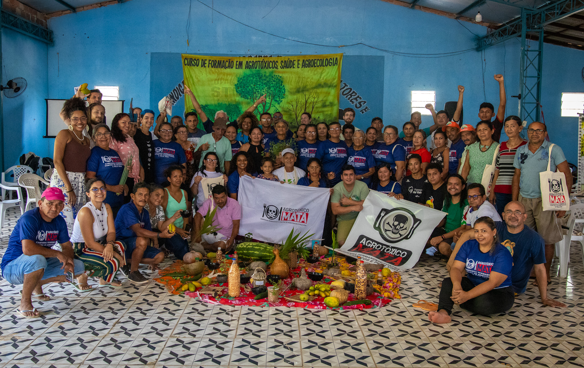 Cerca de 60 trabalhadores e trabalhadoras rurais, agricultores e agricultoras familiariares do oeste do Pará estiveram presentes. (Foto: Yuri Rodrigues)