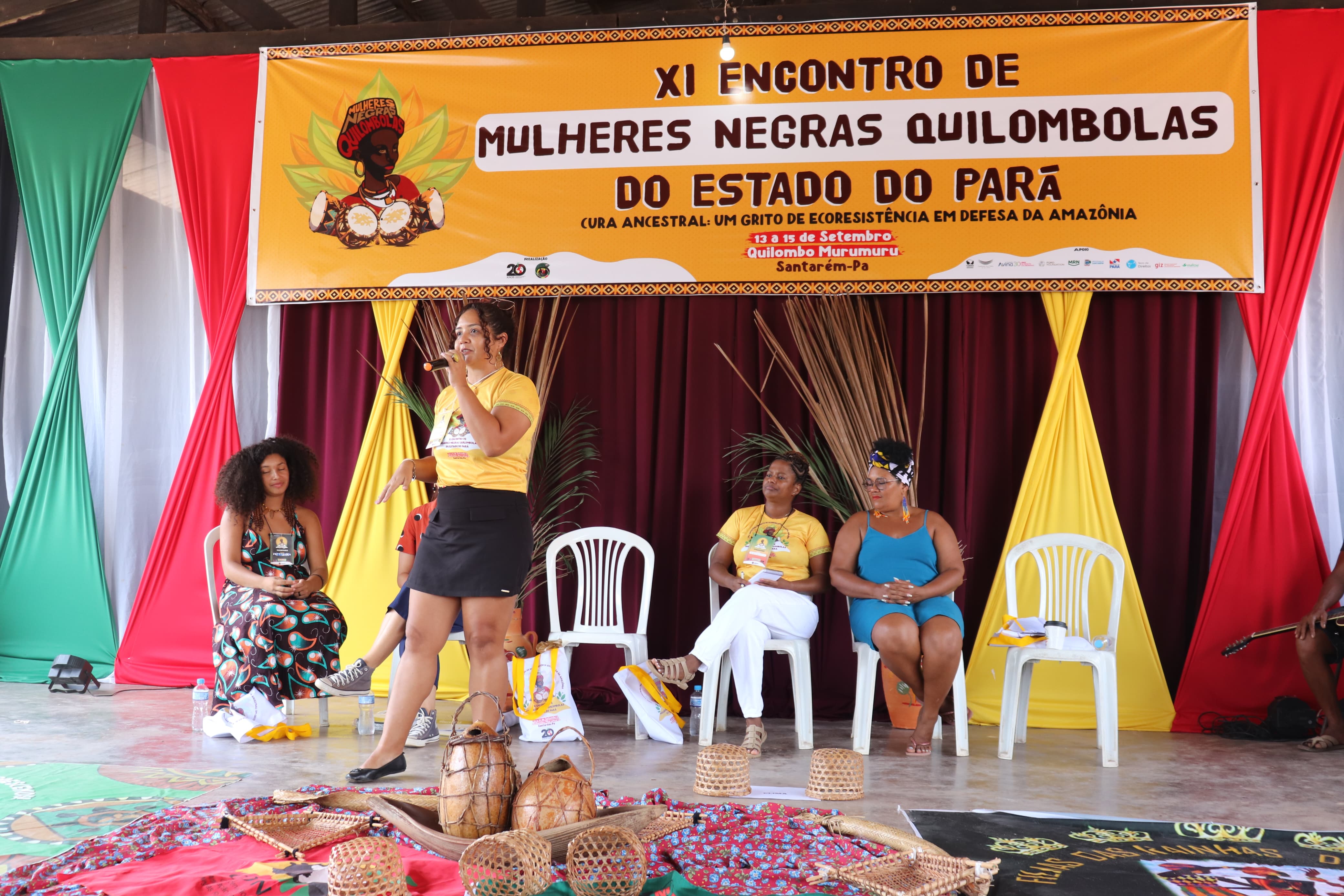 11º Encontro de Mulheres Negras Quilombolas do Pará ocorreu no Quilombo de Murumuru, em Santarém, oeste do Pará (Foto: Lanna Ramos)