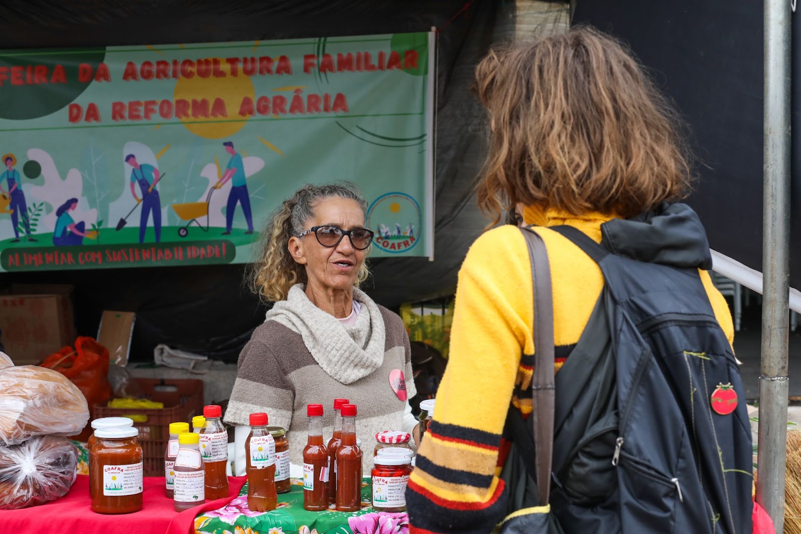 Feira da Agrobiodiversidade na 20ª Jornada da Agroecologia em 2023. Foto: Joka Madruga