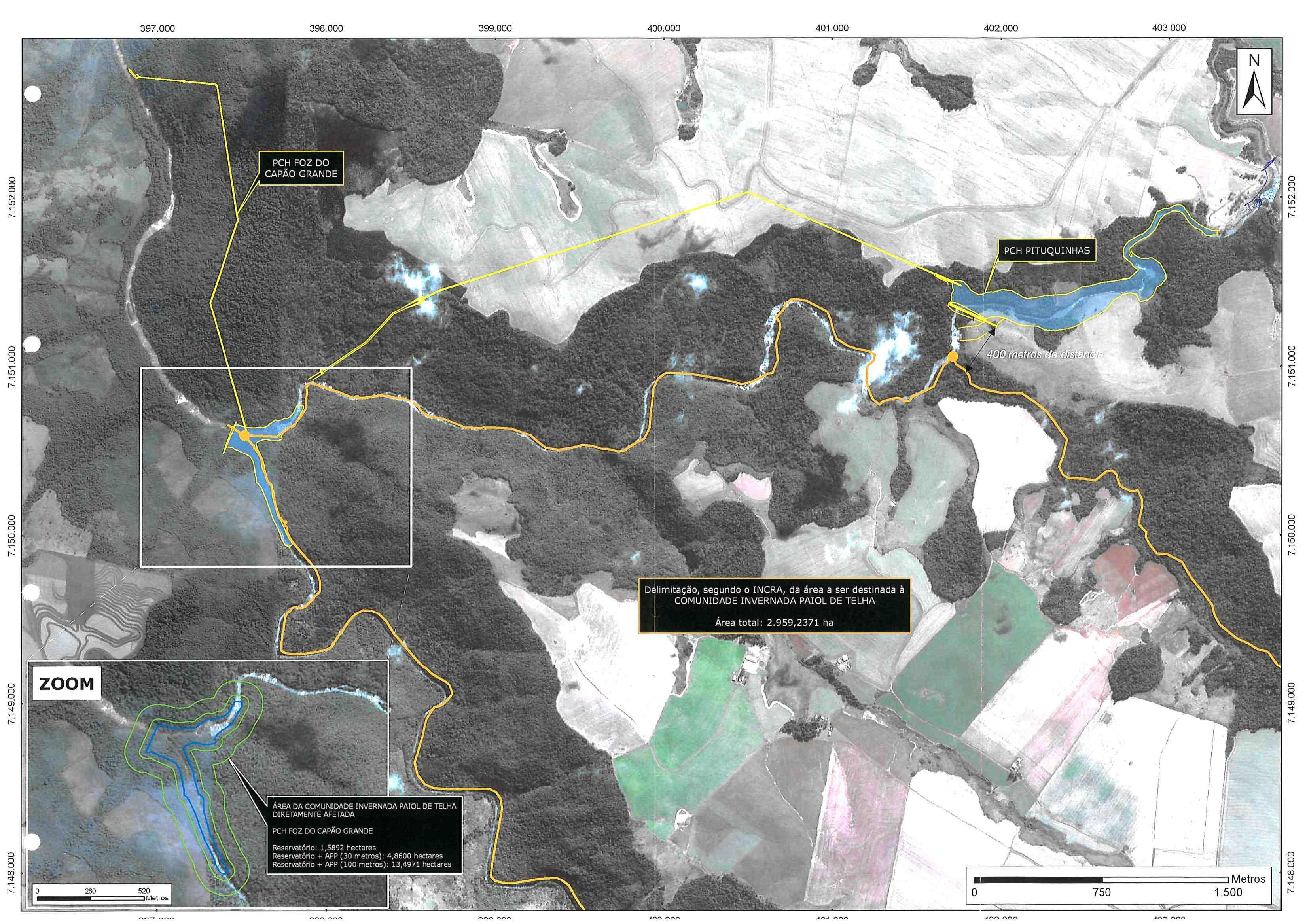 Mapa apresentado apresentado no processo 01420.005696/2013-13