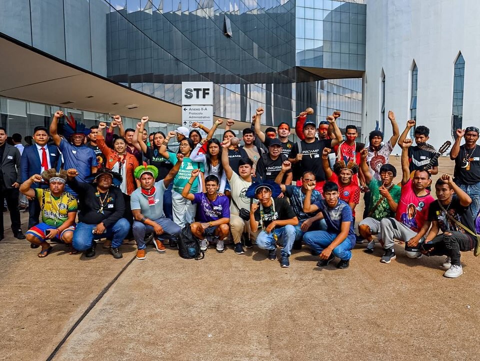 Com críticas a paridade de representação e não escuta à reivindicações, movimento indígena se retirou da mesa de conciliação do STF. Foto: Tukamã pataxó  
