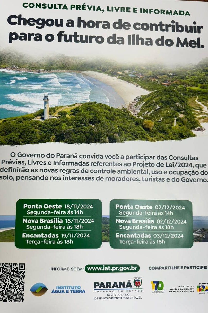 Folder entregue pelo governo nas comunidades 
