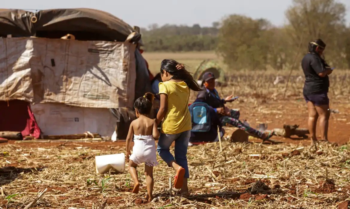 Indígenas Guarani-Kaiowá do Mato Grosso do Sul vivem contexto de violação de direitos. Foto: Bruno Peres/ Agencia Brasil