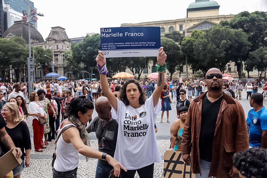 Completo quase um ano da execução de Marielle Franco, o caso não foi elucidado. Foto: Emy Lobo/ Mídia Ninja