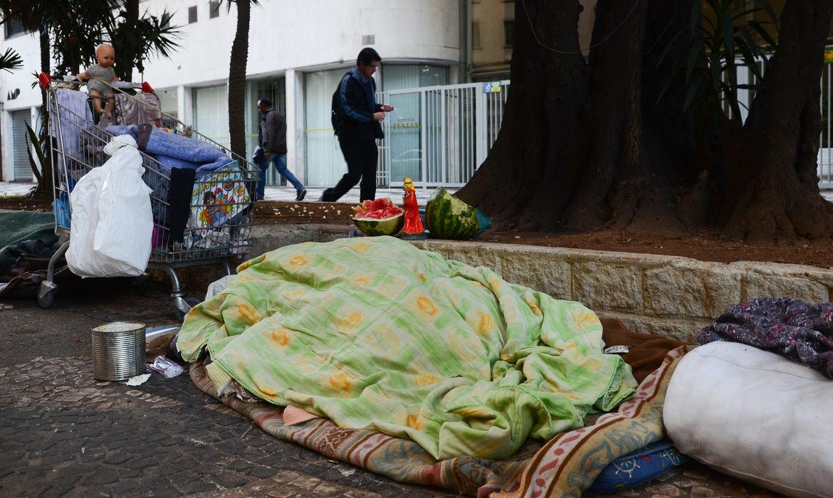 Por conta das condições a que são expostas, a população em situação de rua é altamente vulnerável ao contágio pelo Covid19. diariamenteFoto: Rovena Rosa/ Agência Brasil