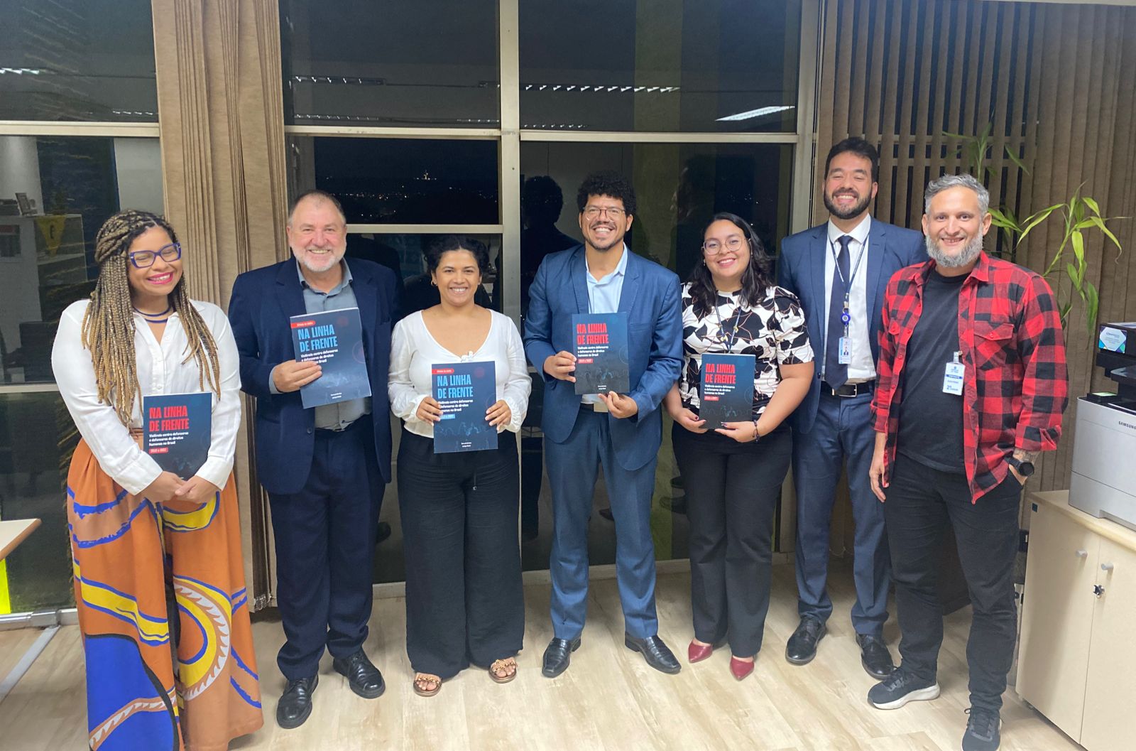 A pesquisa foi apresentada para o Secretário de Acesso à Justiça, Marivaldo Pereira, e a assessora especial do Ministério da Justiça, Sheila Carvalho. Foto: Equipe Ministério da Justiça