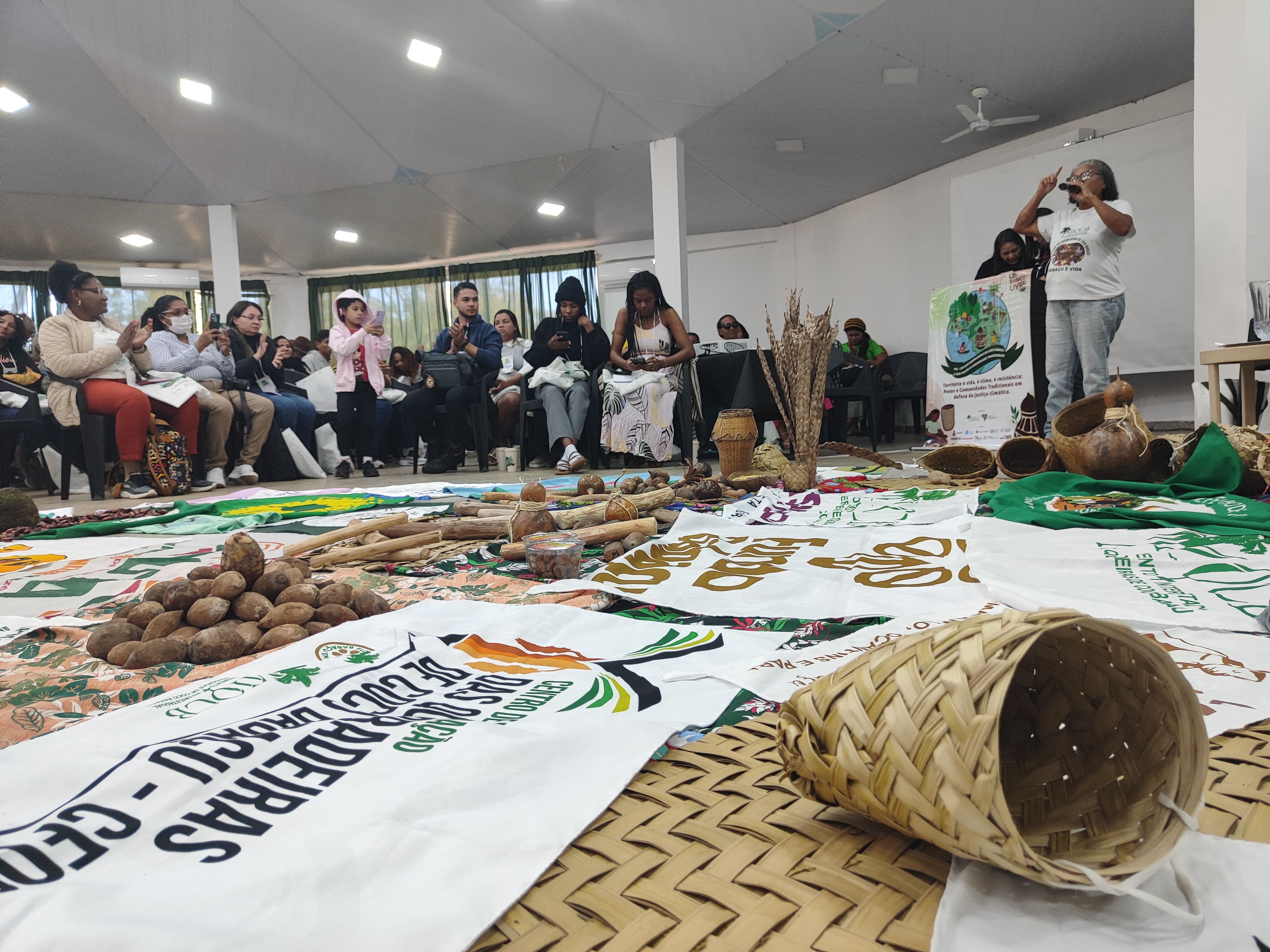 Pré-COP reuniu povos e comunidades tradicionais de vários estados brasileiros. Foto: Lizely Borges