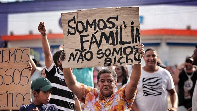 Mobilizações nesta quarta-feira (17) em todo país reivindicaram a suspensão de despejos. Foto: Tom Cabral/ Brasil de Fato